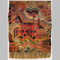 Tapestry design by Gunta Stolzl, produced by the Bauhaus in 1926..jpg